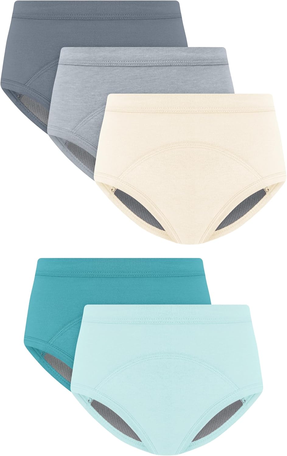 Hanes Boys' Potty Training Underwear, Light Leaks Toddler Cotton Briefs and Boxer Briefs, Multi-pack