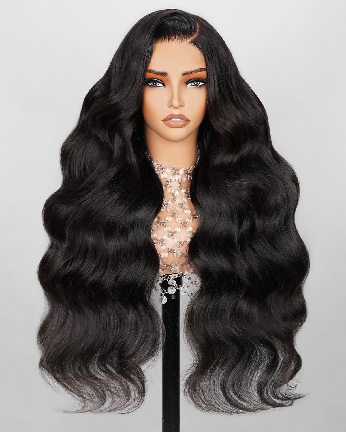 Arabella Glueless Lace Front Wigs Human Hair 13X4 Tiny Knots Real Pre Bleached Body Wave Wigs Human Hair 210% Density Upgraded B