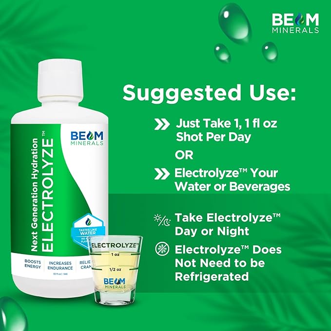 Beam Minerals Micro-Boost Humic Mineral Blend | Plant-Based Multi Minerals Supplement & Electrolytes Liquid | Micronutrients Supplements | Deficiency Support | Pure Natural Antioxidant | Keto Friendly