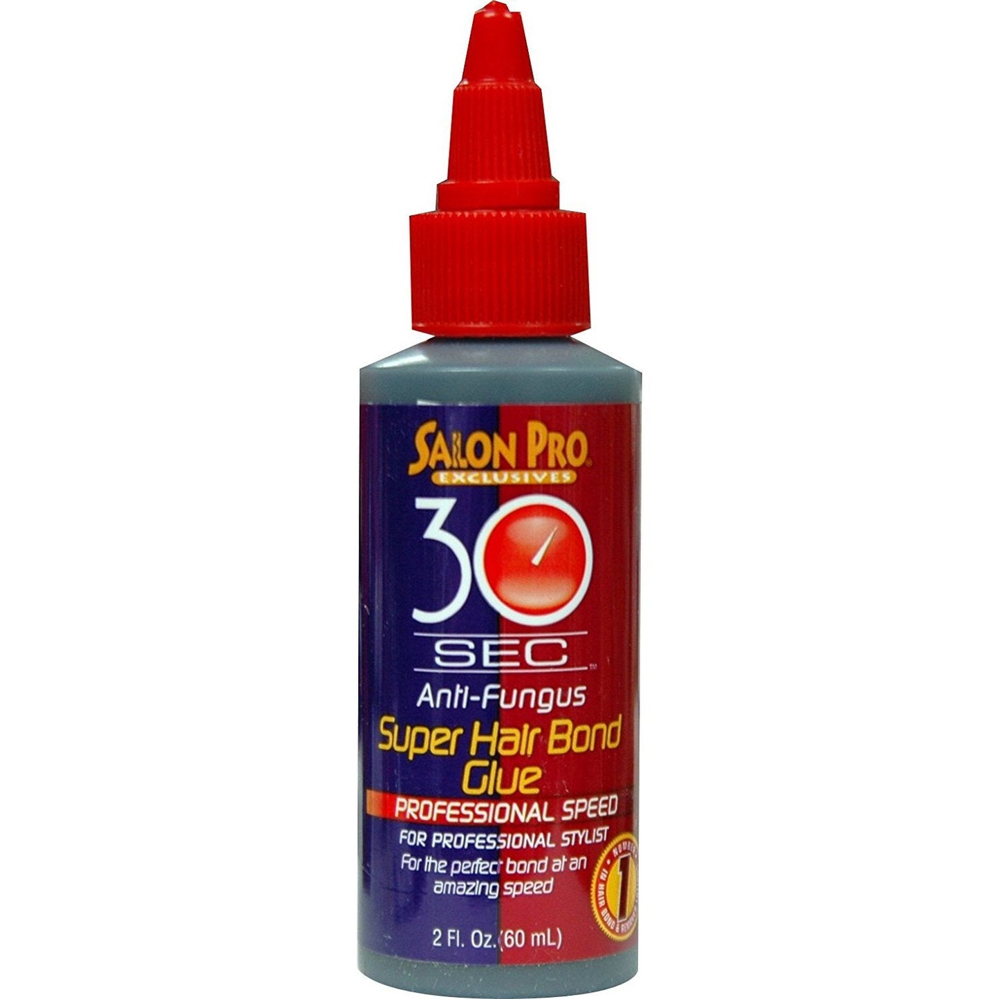 Salonpro 30 Second Bonding Glue, 2 Ounce, Black