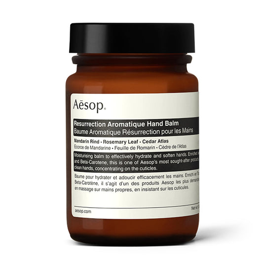 Aesop Resurrection Aromatique Hand Balm | 4 Fl Oz/120 Ml | Paraben, Cruelty-Free & Vegan