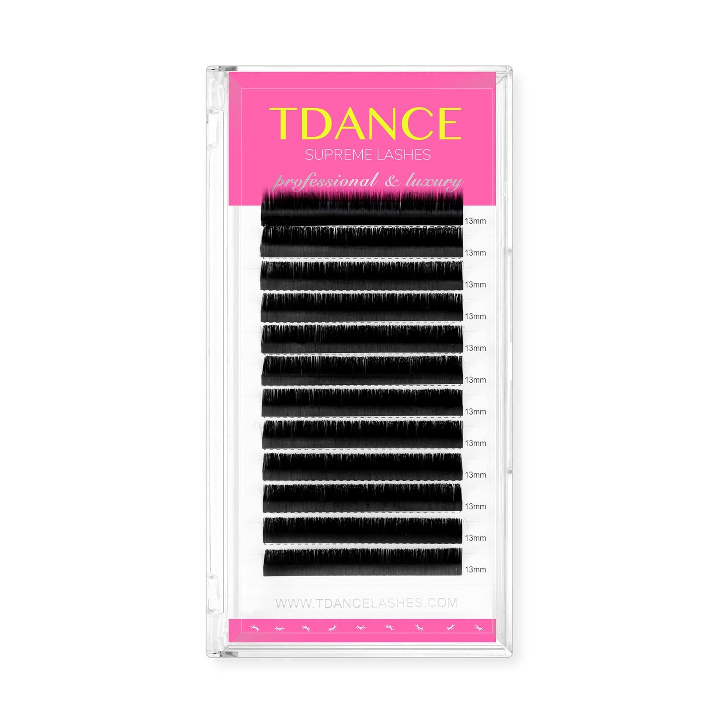 Tdance Premium Dd Curl 15Mm Semi Permanent Individual Eyelash Extensions 0.15Mm Thickness False Mink Silk Classic Lashes Extensi