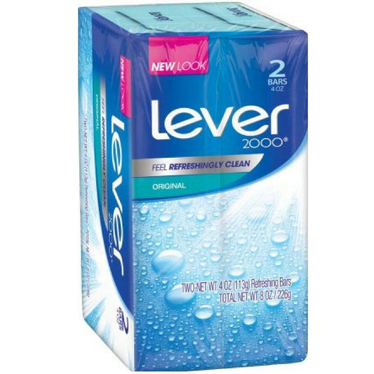 Lever 2000 Original Refreshing Bar Soap, Perfectly Fresh 4 Oz, 2 Ea (Pack Of 8)