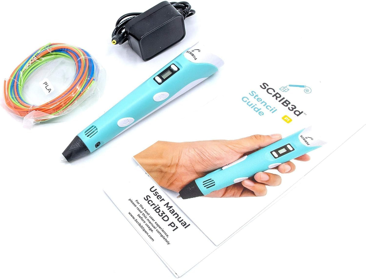 SCRIB3D P1 3D Printing Pen with Display and Starter Colors