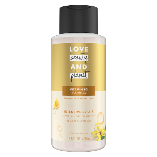Love Beauty And Planet Shampoo With Vitamin B3 Coconut Oil & Ylang Ylang For Intensive Repair For Damaged Hair Sulfate, Silicone