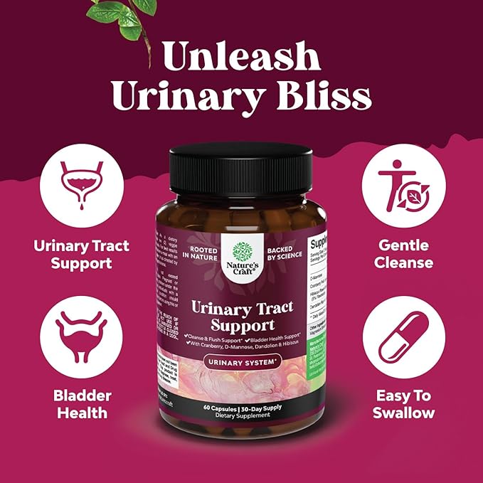 Bundle of D Mannose Capsules for Urinary Tract Health for Women Fast Acting Super Concentrated Cranberry 60ct and Vitamin B Complex Adult Multivitamin for Immune Support Mood Boost and Memory Supplem