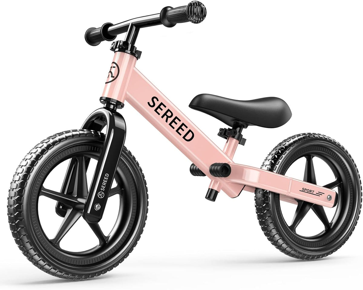 SEREED Toddler Balance Bike, 2-5 Years Old, No Pedal Kids Toy Bike with Tool-Free Adjustment, Gift for 2-3 Boys Girls
