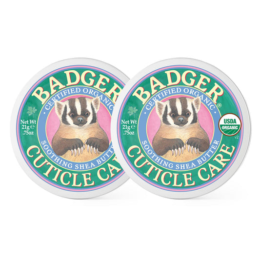 Badger Organic Cuticle Care Balm - Natural Nail Care Cream W/Shea Butter, Vitamin Rich Seabuckthorn Extract Helps Strengthen, So