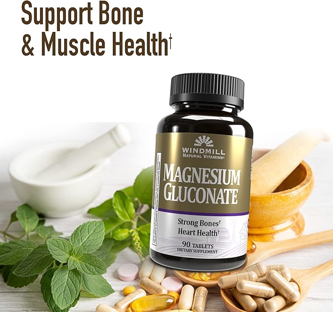 Magnesium Gluconate 500 Mg 90 Tb - from Windmill (Pack of 2)