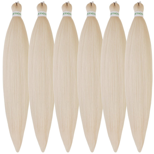 Leticia Blonde Braiding Hair Pre Stretched 30Inch Long Blonde Kanekalon Braiding Hair Pre Stretched Braid Hair
