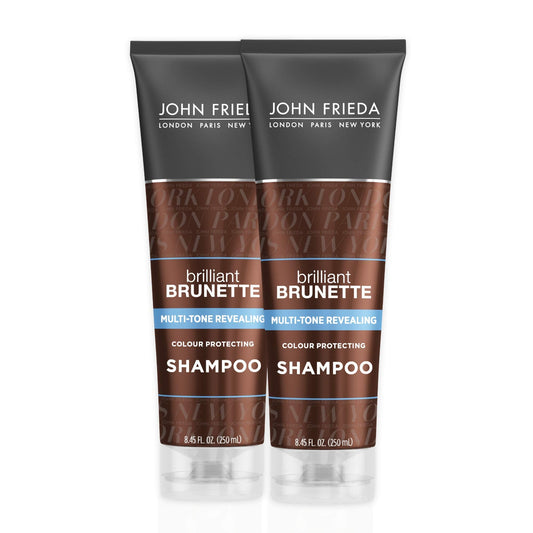 John Frieda Brilliant Brunette Multi-Tone Revealing Daily Shampoo, 8.45 Fluid Ounce (Pack Of 2)