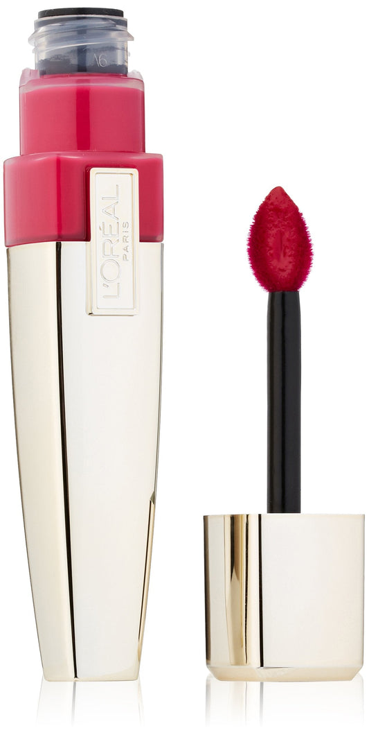 LOr  al Paris Colour Caresse Wet Shine Lip Stain, Infinite Fuchsia, 0.21 Ounces