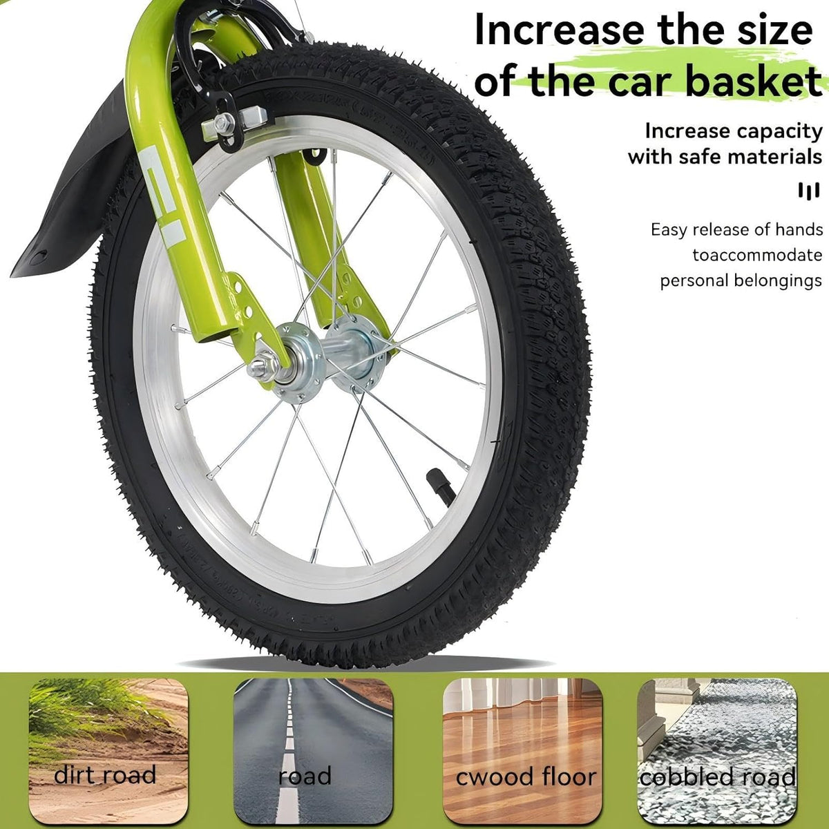 16 18 Inch Kids Bike with Training Wheels, Sturdy Frame and Adjustable Components