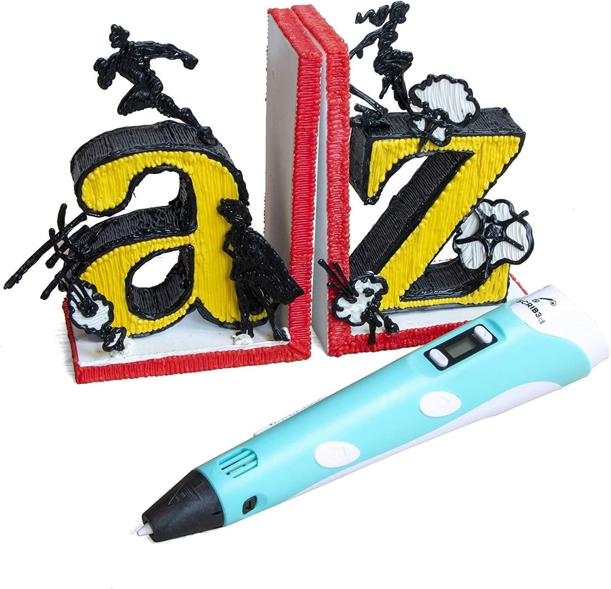 SCRIB3D P1 3D Printing Pen with Display and Starter Colors