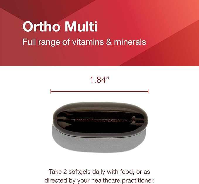 PROTOCOL FOR LIFE BALANCE Ortho Multi Softgels for Men - Multivitamin for Prostate Health - with Saw Palmetto, Zinc & CoQ10 - Men Daily Multivitamin - Iron Free - 90 Softgels