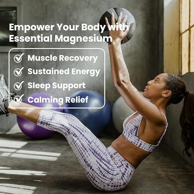 Sanar Naturals Magnesium Glycinate - Supports Muscle Health, and Energy Management - Non-GMO, Gluten Free, Magnesium Supplement,120 Capsules