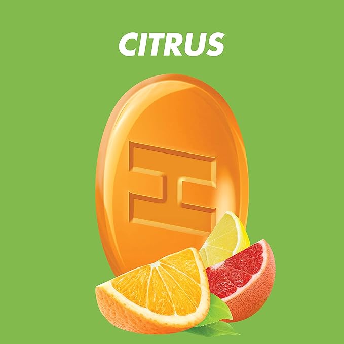 HALLS Defense Assorted Citrus Vitamin C Drops, Dietary Supplement Drops, 12 Bags of 30 Drops (360 Total Drops)