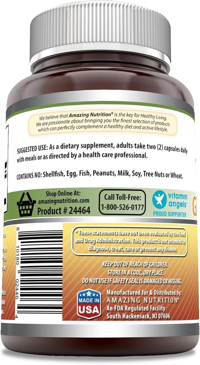 Amazing Formulas Ginseng Complex 1000 Mg of 4:1 Korean Ginseng Extract | Capsules Supplement | Non-GMO | Gluten Free | Made in USA (2 Pack | 120 Count)