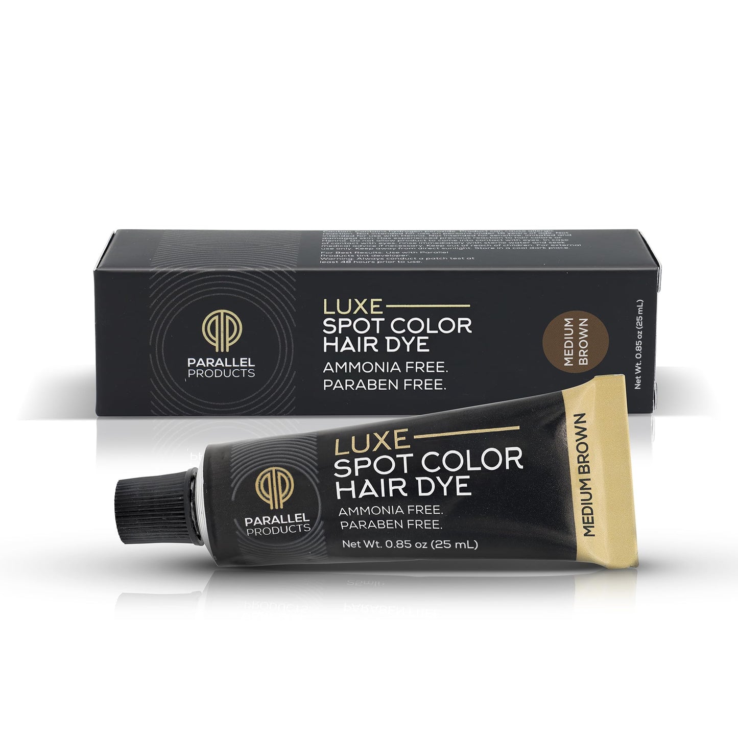 Parallel Products - Luxe Color (Medium Brown) - Cream Hair Dye - 25Ml - Tint For Professional Spot Coloring - Covers Grey Hair -