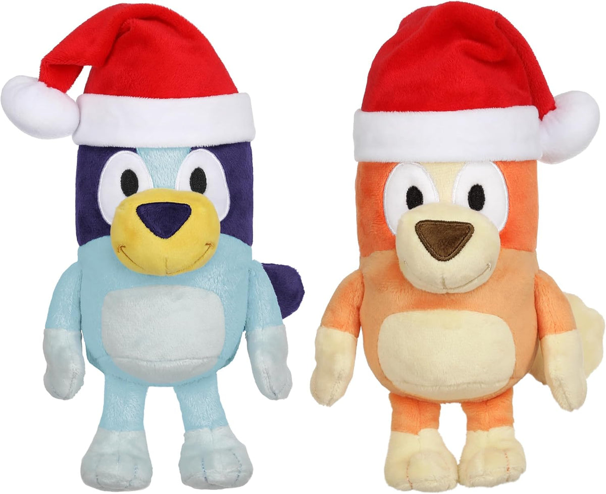 Bingo & Bluey Plush Toys Bundle – Exclusive 2-Pack Soft Bluey Toys, Deluxe Fabric, Embroidered Detail, Plush Characters for Show Time or Story Time