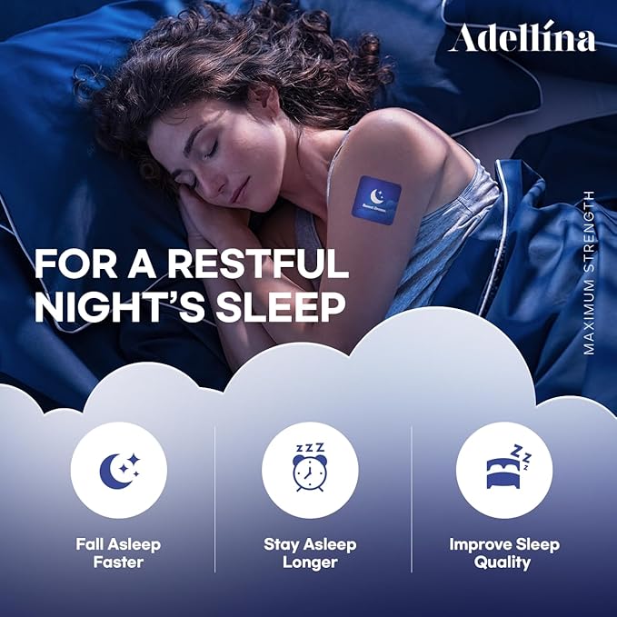 Sleep Patches for Adults Extra Strength: Sleep Support for Men and Women - Better All Natural Cruelty Free Sleep Aid Alternative (90 Count (Pack of 1))