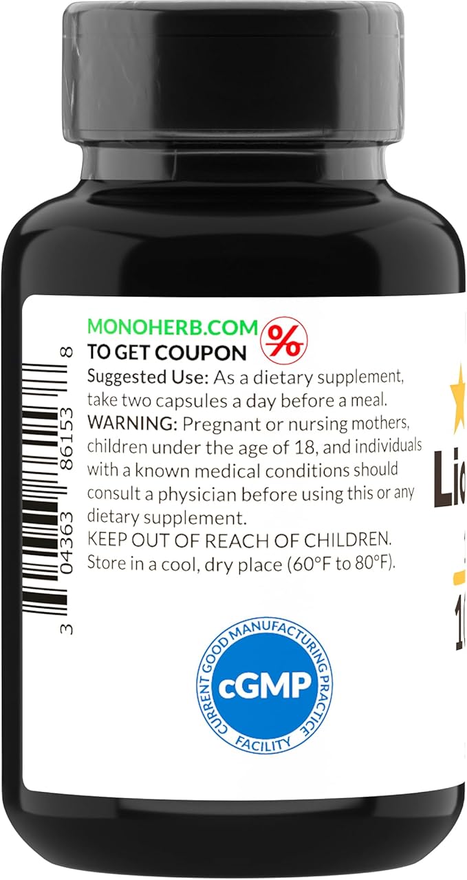 Lion’s Mane Mushroom Extract 1000 mg - 90 Vegetarian Capsules