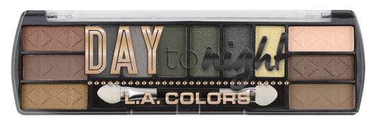 L.A. Colors Day To Night 12 Color Eyeshadow Palette, Sunrise, 0.28 Oz. (Ces422) Powder