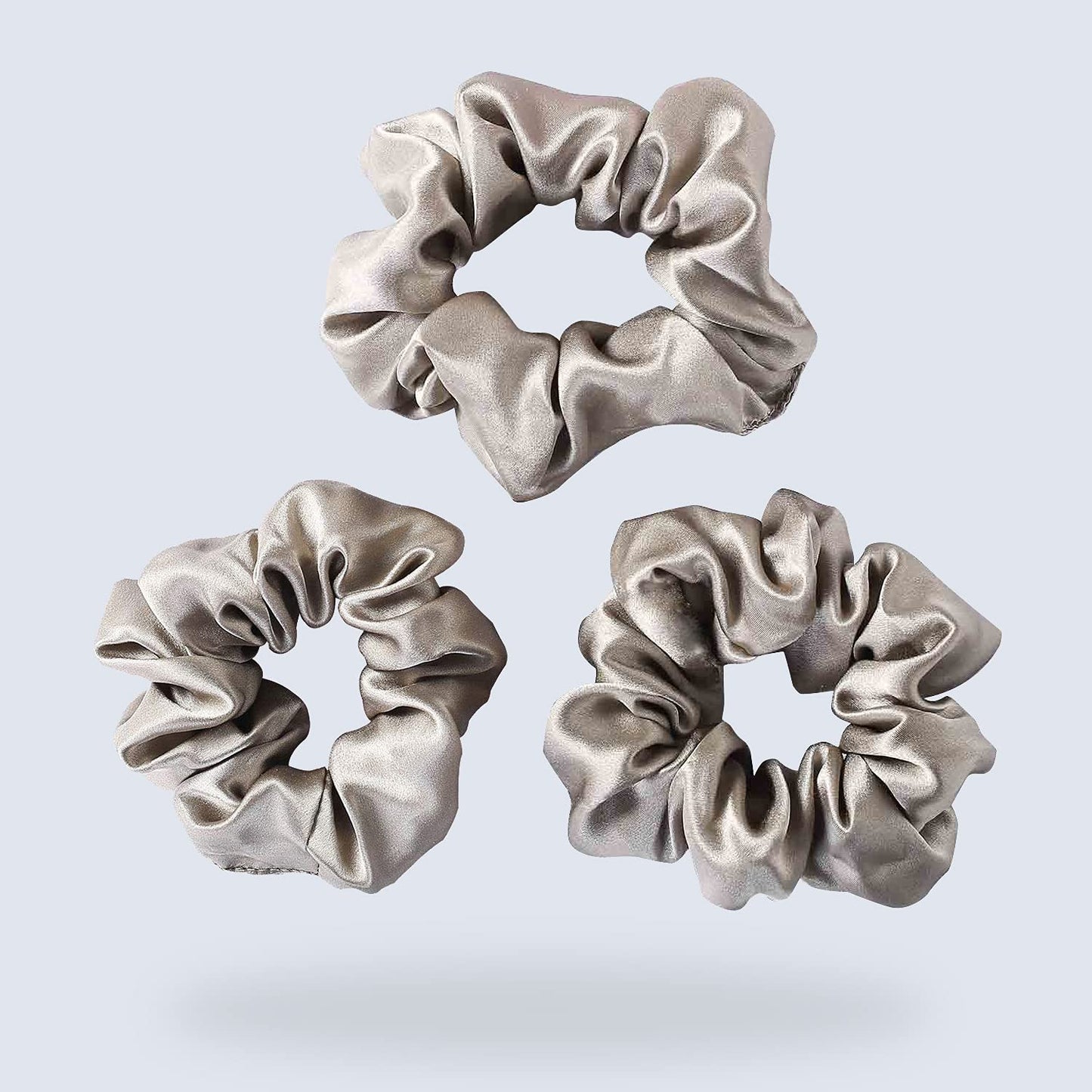 Zimasilk 100% Mulberry Silk Hair Scrunchies, Best For Women And Girls' Hair, 19 Momme Elastic Hair Bands For Ponytail Holder Gen