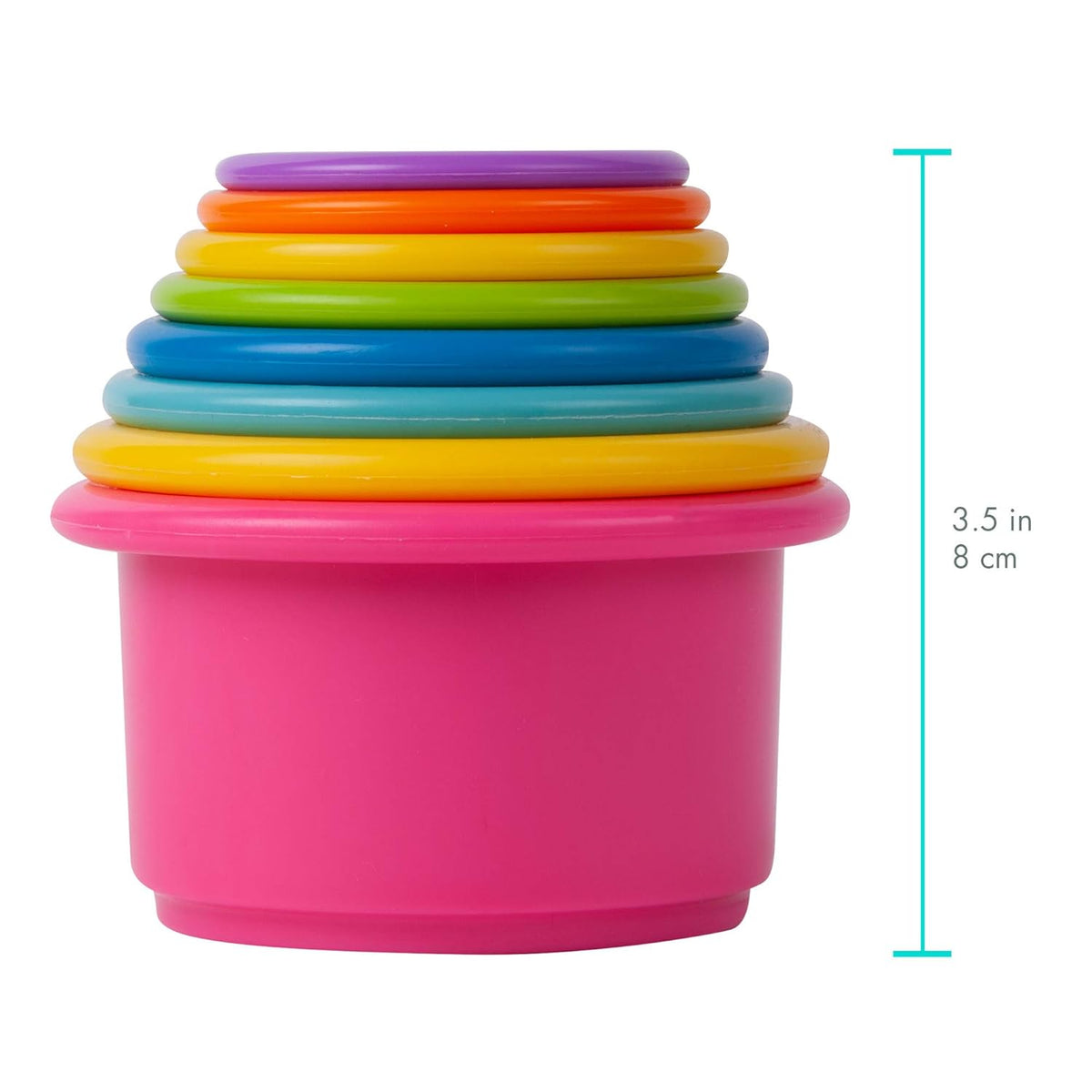 The First Years Stack & Count Stacking Cups: Colorful Baby Bath Toys for Learning and Fun