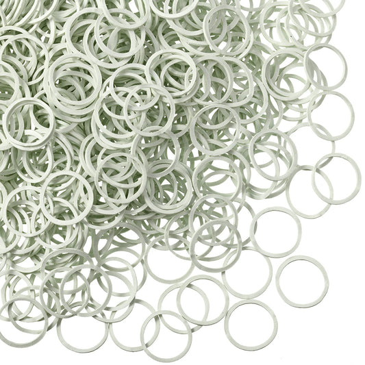 Hicarer 1000 Mini Rubber Bands Soft Elastic Bands For Hair Braids(1.5 Cm,White)