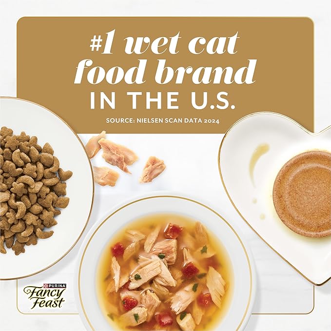Fancy Feast Gems Pate Cat Food Mousse With Tuna and a Halo of Savory Gravy Cat Food - (Pack of 8) 4 oz. Boxes