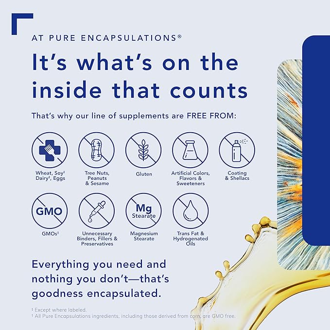 Pure Encapsulations B12 Folate - Energy Supplement to Support Nerves, Energy Metabolism & Cognitive Support* - with Vitamin B Folate as Metafolin - 30 Capsules
