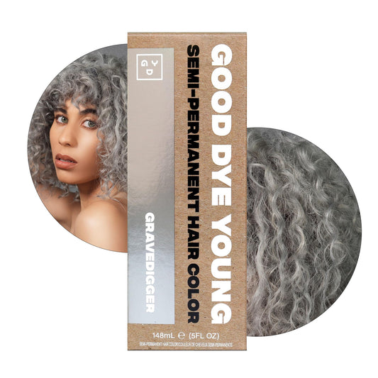 Good Dye Young Semi-Permanent Hair Color (Gravedigger Silver) - Uv Protective, Conditioning, Ppd-Free, Cruelty-Free & Vegan, Las