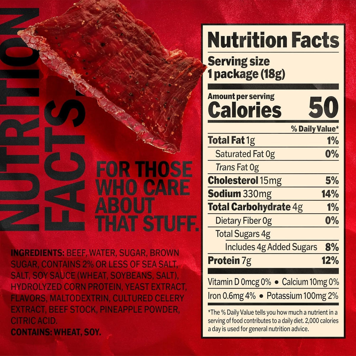 Jack Link's Beef Jerky Multipack - Original - Made with 100% Real Beef - Ready to Eat Real Meat Protein Snacks - 7g Protein per Serving - 0.625 oz Bags (20 Pack)