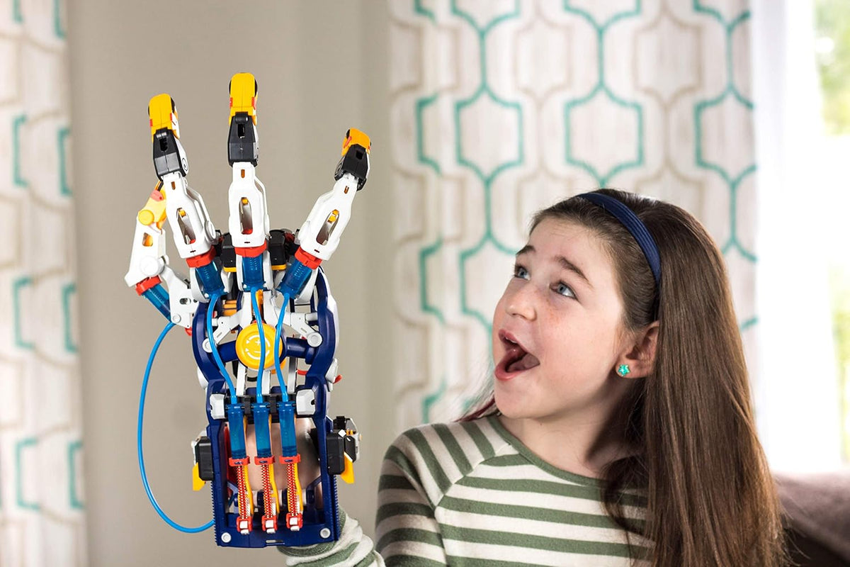 Thames & Kosmos Mega Cyborg Hand STEM Experiment Kit with Hydraulic Gripping Capabilities