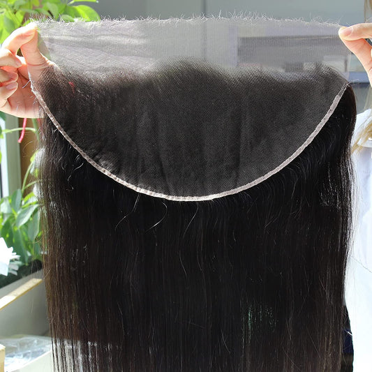 Beeos Skinlike Real Hd Lace Frontal Only, 13X6 Ear To Ear Virgin Human Hair Invisible Crystal Lace Frontal Pre Plucked Natural H