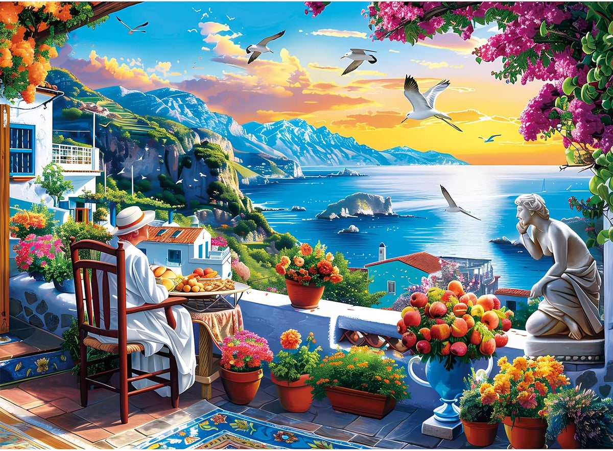 500-piece adult jigsaw puzzle with hamburger theme and 20.5x15 in size