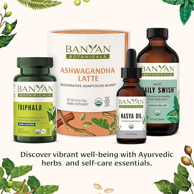 Banyan Botanicals 1000mg Ashwagandha Tablets – Organic Ashwagandha Root – Renowned Herbal Adaptogen for Energy Support and Stress Support* – 90 Tablets – Non-GMO Sustainably Sourced Vegan