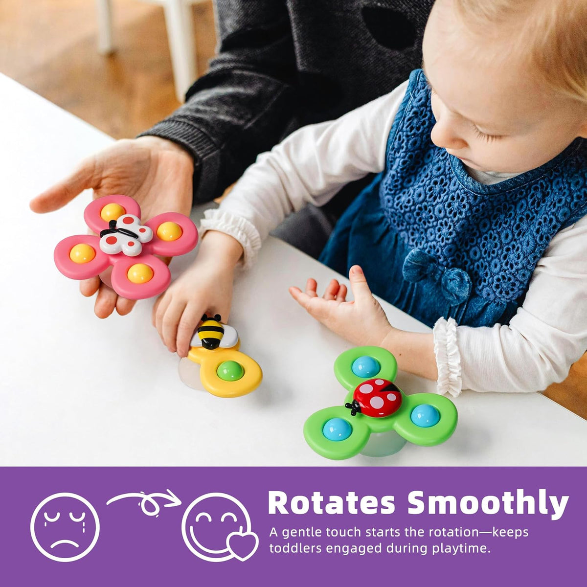 LiKee Strong Suction Cup Fidget Toys: Captivating Motion and Multi-Sensory Stimulation for Babies and Toddlers