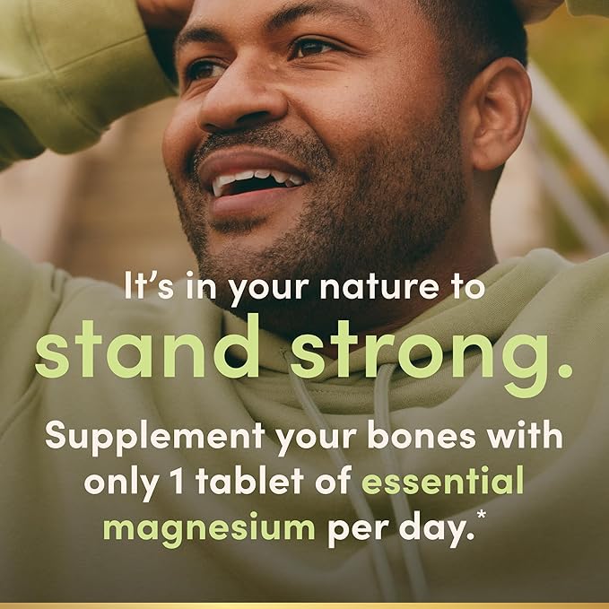 Nature's Bounty Magnesium Supplements - Magnesium 500 Mg Tablets for Bone & Muscle Health, 200 Count (Pack of 1)