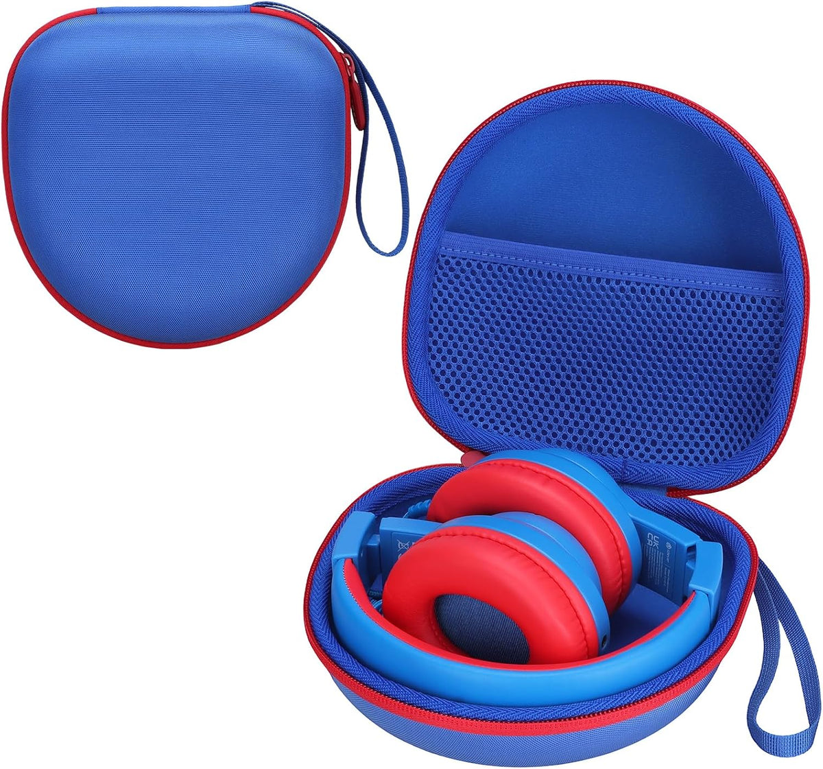 Kids Headphones Case Compatible with iClever BTH12 / HS19 / BTH26 / JoySpark-T5 / Candy Bila BH03 / EarFun/IMYB/MIDOLA MD-B01 / noot Products Foldable Kids Headphones, Blue (Case Only)