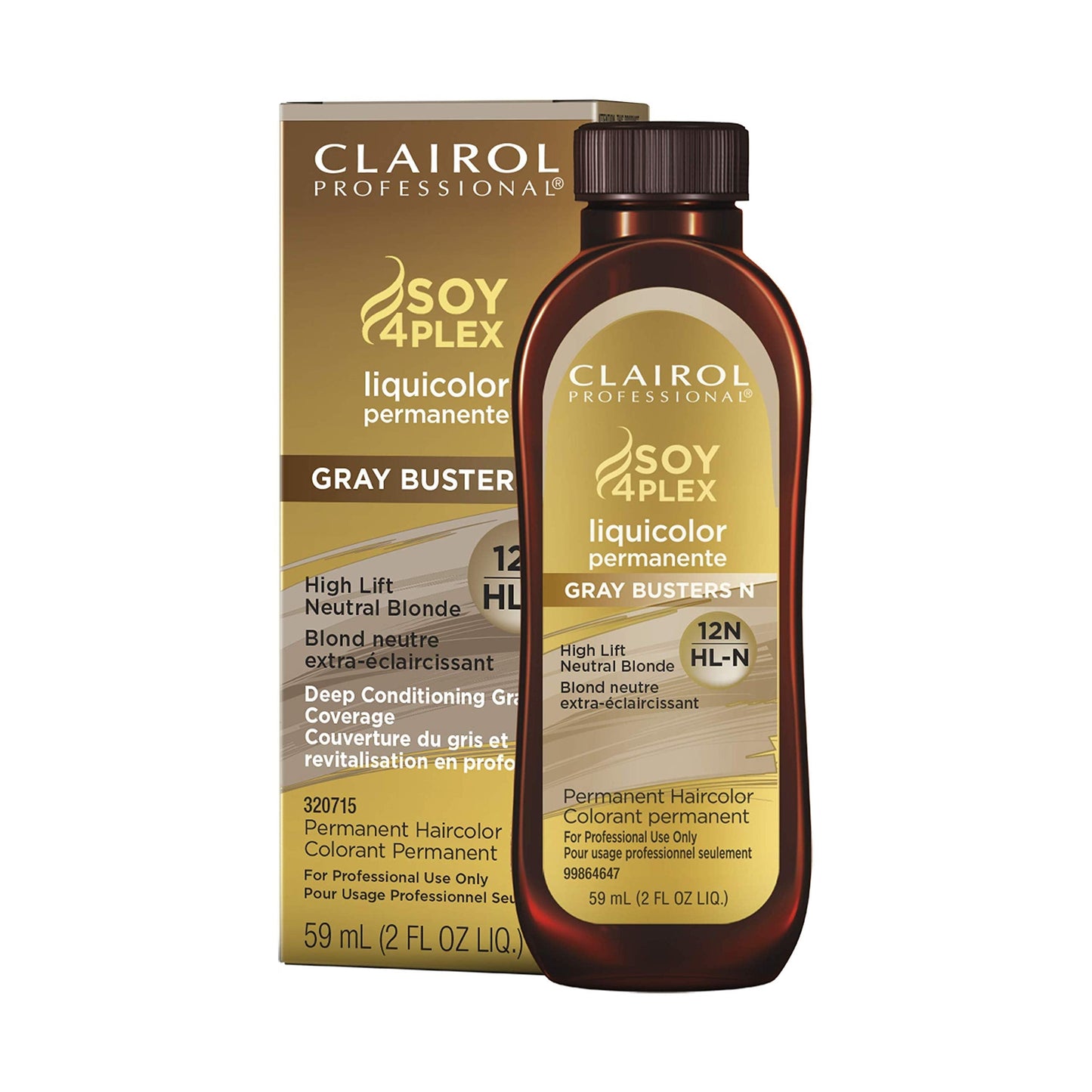 Clairol Professional Permanent Liquicolor For Blonde Hair Color, 12N High Lift Neutral Blonde, 2 Oz