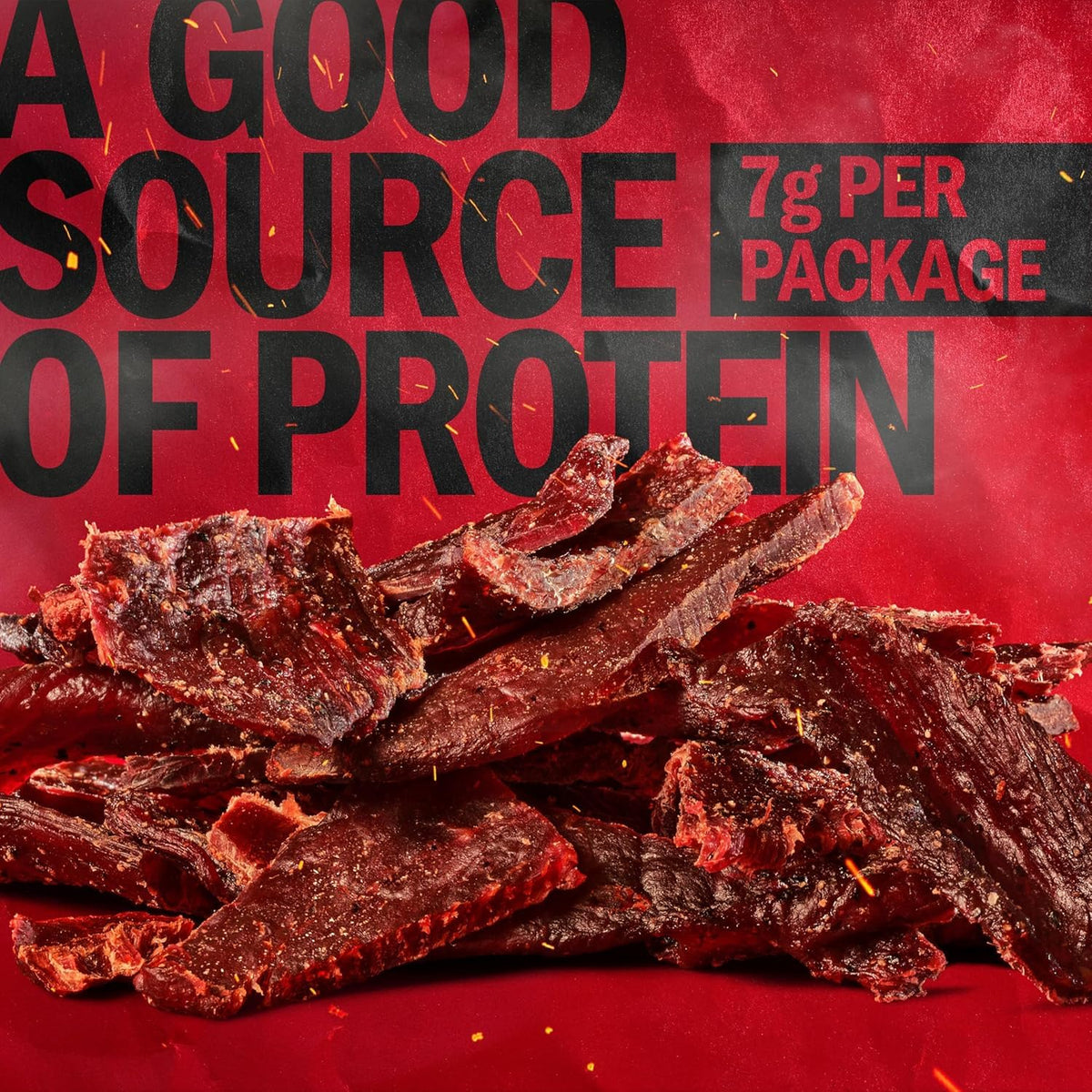 Jack Link's Beef Jerky Multipack - Original - Made with 100% Real Beef - Ready to Eat Real Meat Protein Snacks - 7g Protein per Serving - 0.625 oz Bags (20 Pack)