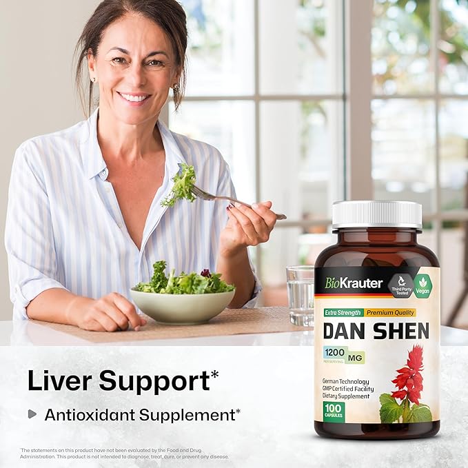 BIO KRAUTER Lion’s Mane 250 Capsules & Dan Shen 100 Capsules