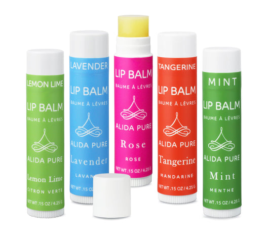 Alida Pure Fragrance Free Bulk Lip Balm Collection, Unscented Vegan Lip Balm, Bees Wax Free, Coconut Oil Free, Avocado Oil, Orga
