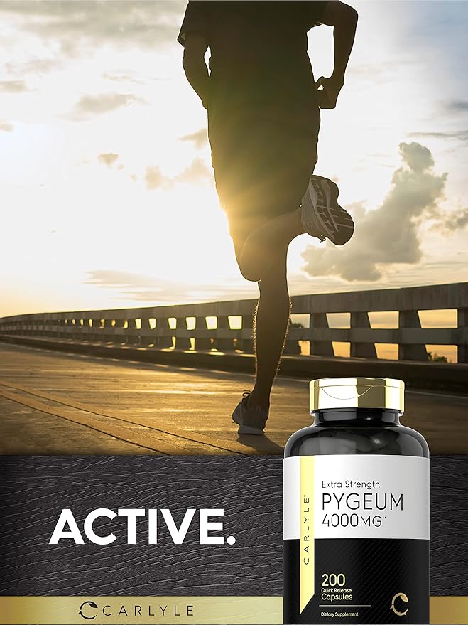 Carlyle Pygeum Africanum Bark | 200 Capsules | High Potency Extract | Non-GMO, Gluten Free Supplement