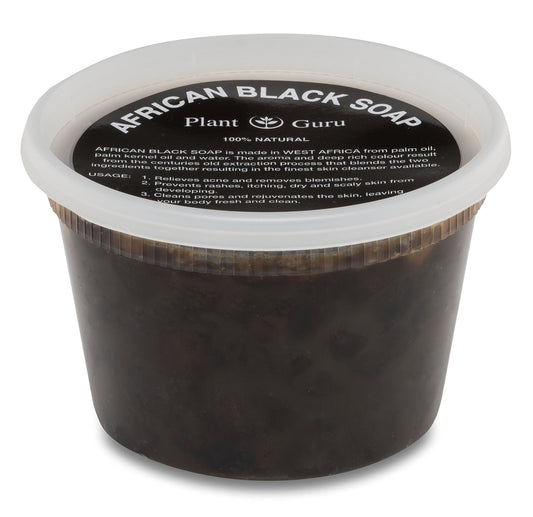 African Black Soap Paste 16 Oz. / 1 Lb. - 100% Raw Pure Natural From Ghana. Acne Treatment, Aids Against Eczema & Psoriasis, Dry