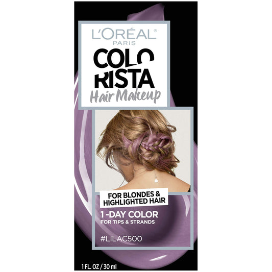 L'Oreal Paris Hair Color Colorista Makeup 1-Day For Blondes, Lilac500, 1 Fluid Ounce