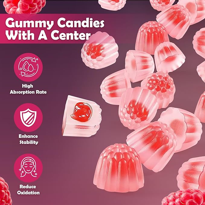 Potassium Citrate Gummies - 1200mg Chewable Potassium Supplement for Men & Women - Supports Leg Cramps & Muscle Health - Vegan, Gluten Free, Sugar Free - Raspberry Flavor (60 Count)