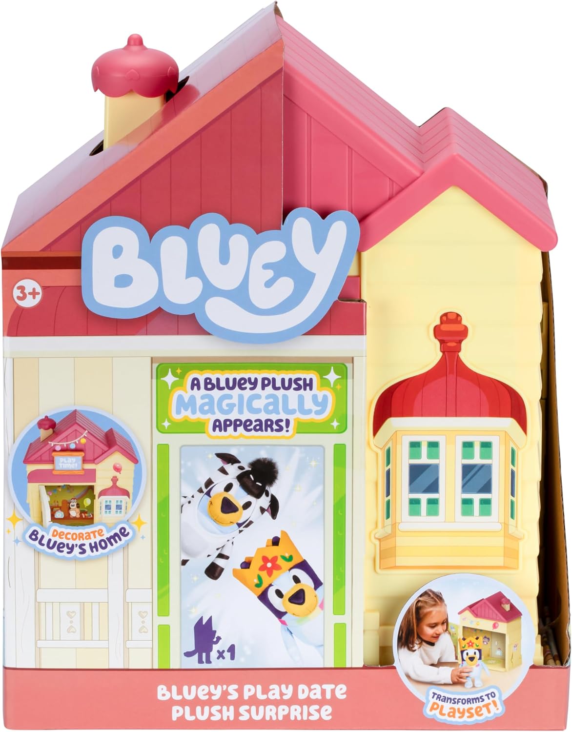 Bingo & Bluey Plush Toys Bundle – Exclusive 2-Pack Soft Bluey Toys, Deluxe Fabric, Embroidered Detail, Plush Characters for Show Time or Story Time